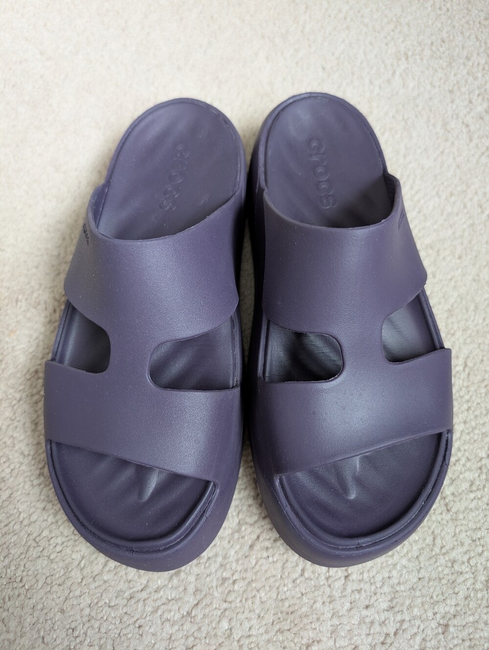 Crocs Getaway Platform H-Strap Sandals, Purple, Women's 7